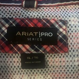 Ariat men’s pro series flannel button down shirt size xl like new